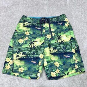 Old Navy Board Shorts Men’s Multicolored Floral Drawstring Size Medium